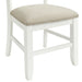 Stone Wooden Swirl Back Side Chair in White (2 Per Pack) - Vida Furniture (Laredo,TX)