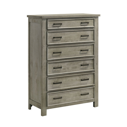 Sullivan 6-Drawer Chest in Drift Grey - Vida Furniture (Laredo,TX)