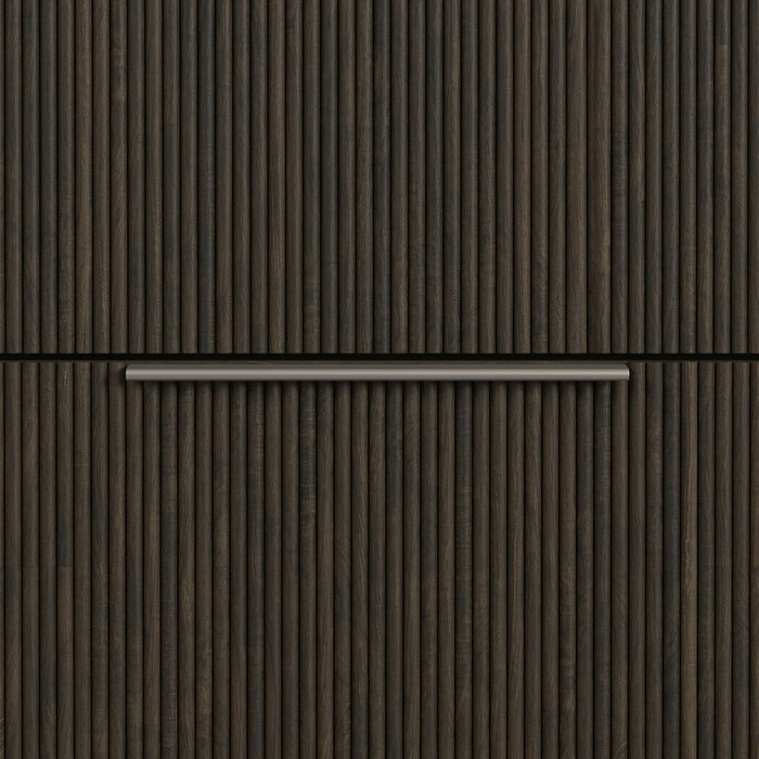 Sylvie 5-Drawer Chest in Dark Brown - Vida Furniture (Laredo,TX)