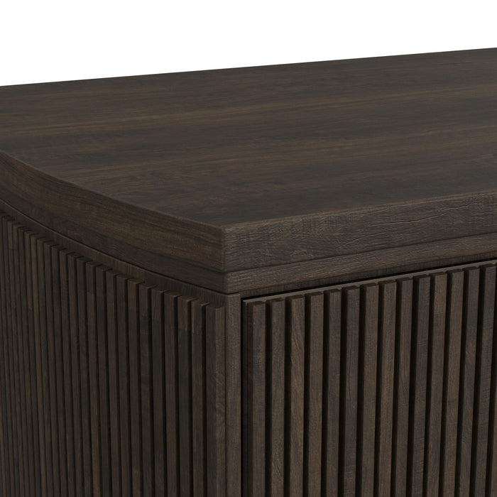Sylvie 5-Drawer Chest in Dark Brown - Vida Furniture (Laredo,TX)