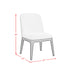 Sylvie Dining Side Chair with White Fabric in Dark Brown (2 Per Carton) - Vida Furniture (Laredo,TX)