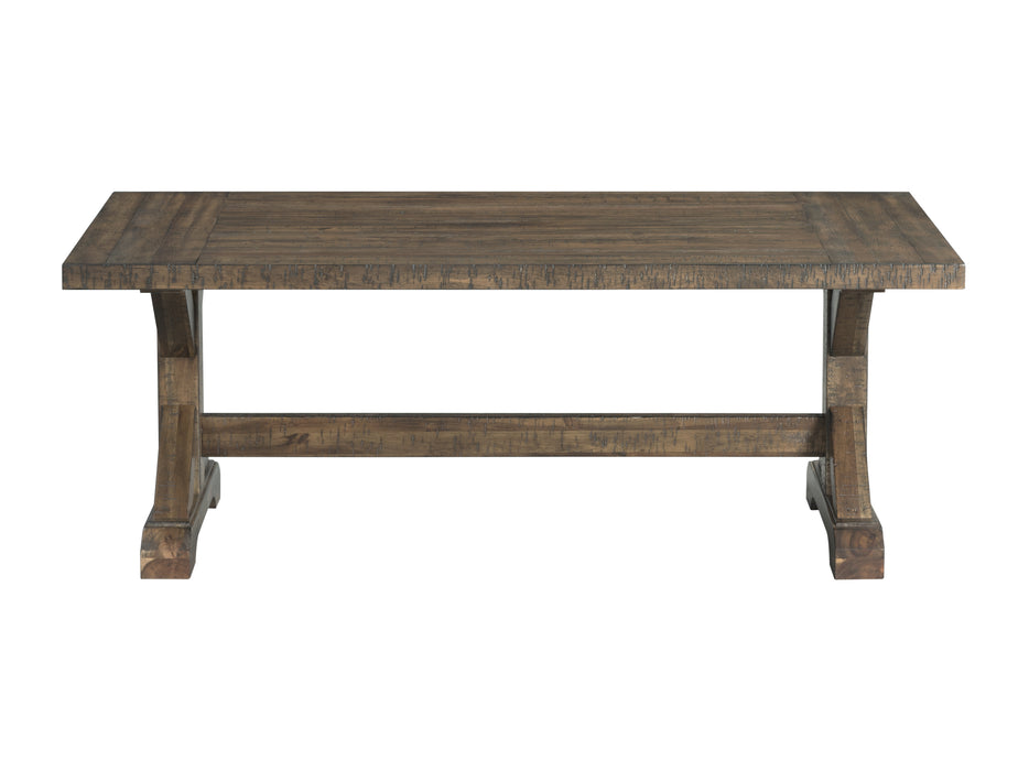 Finn Trestle Base Coffee Table - Vida Furniture (Laredo,TX)