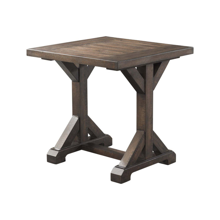 Finn 3PC Accent Trestle Table Set-Coffee Table & Two End Tables