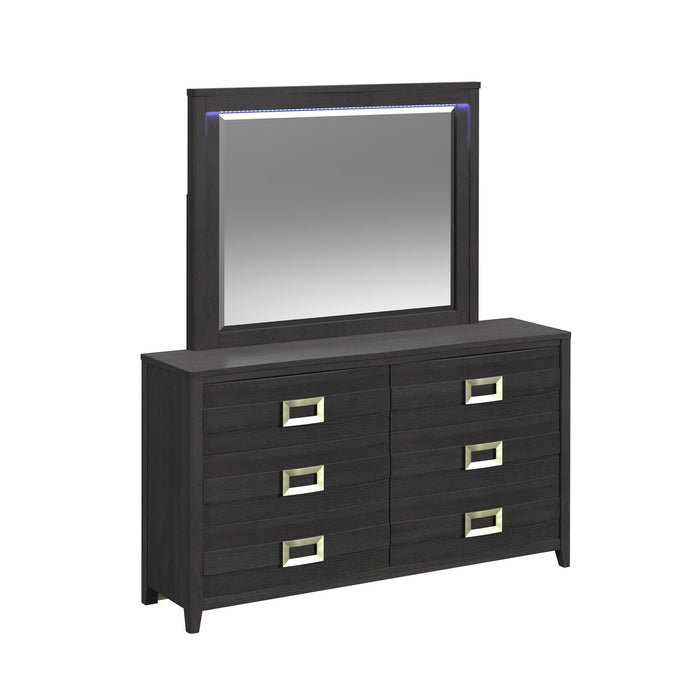 Tobias Bedroom Set with LED - Vida Furniture (Laredo,TX)