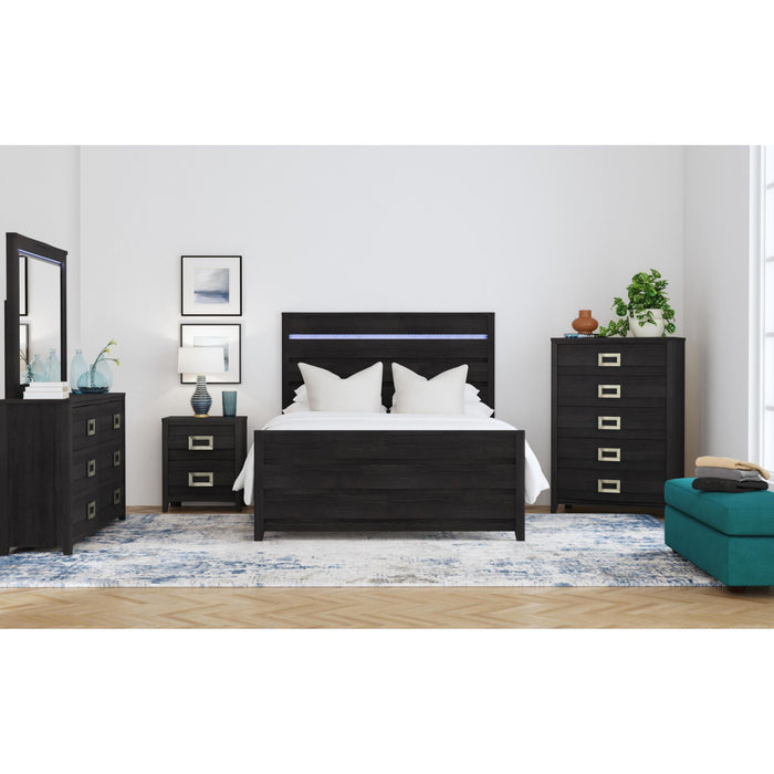 Tobias Bedroom Set with LED - Vida Furniture (Laredo,TX)