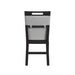 Transcend Counter Side Chair with Light Grey Fabric in Charcoal (2 Per Carton) - Vida Furniture (Laredo,TX)