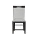 Transcend Counter Side Chair with Light Grey Fabric in Charcoal (2 Per Carton) - Vida Furniture (Laredo,TX)