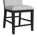 Transcend Counter Height Dining Set in Charcoal-Table and Four Chairs - Vida Furniture (Laredo,TX)