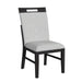 Transcend Standard Height Dining Set in Charcoal-Table and Four Chairs - Vida Furniture (Laredo,TX)