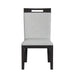 Transcend Dining Side Chair with Light Grey Fabric in Charcoal (2 Per Carton) - Vida Furniture (Laredo,TX)