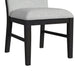 Transcend Dining Side Chair with Light Grey Fabric in Charcoal (2 Per Carton) - Vida Furniture (Laredo,TX)