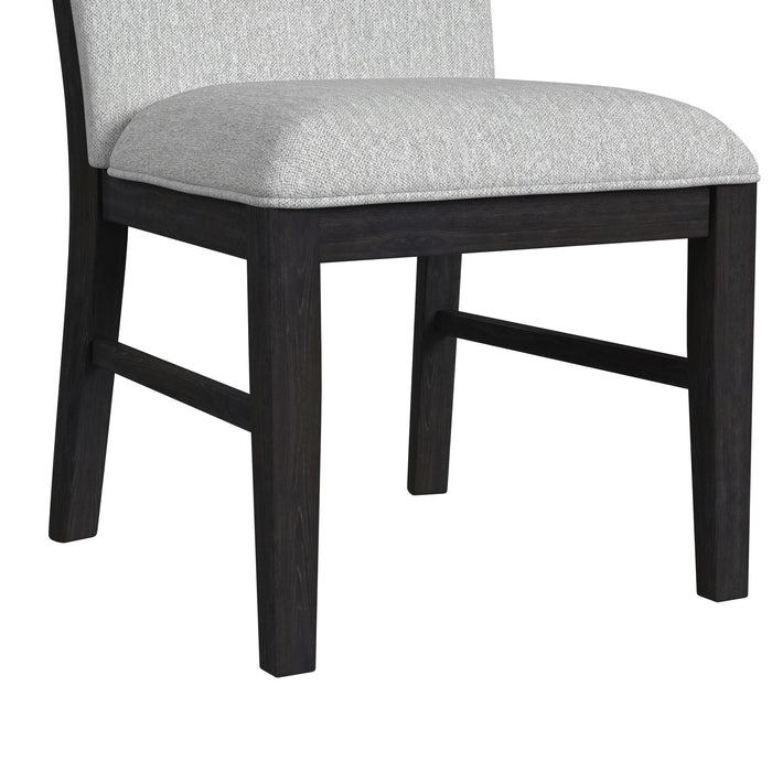 Transcend Standard Height Dining Set in Charcoal-Table and Four Chairs - Vida Furniture (Laredo,TX)
