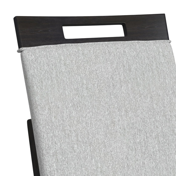 Transcend Dining Side Chair with Light Grey Fabric in Charcoal (2 Per Carton) - Vida Furniture (Laredo,TX)