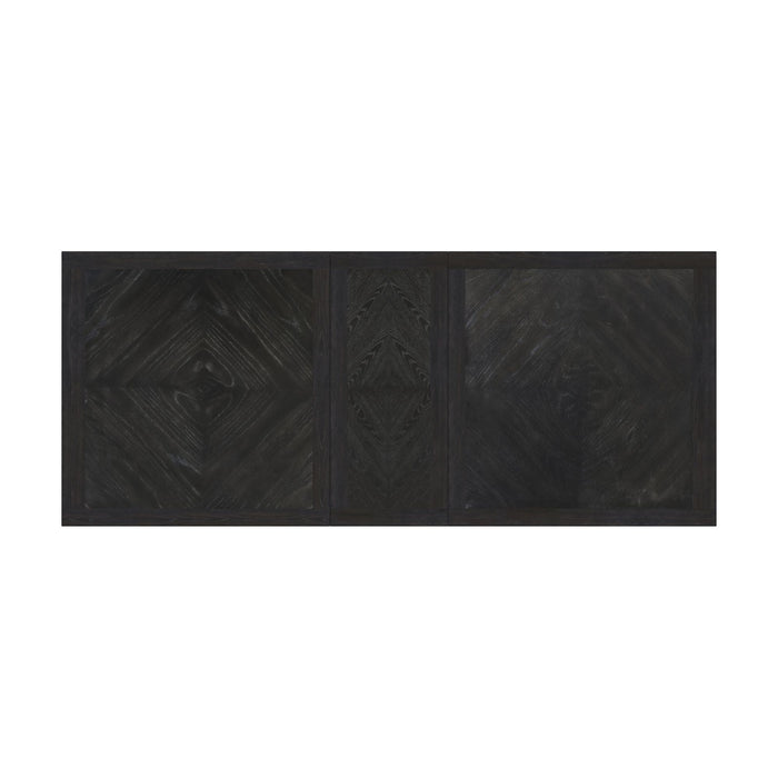 Transcend Dining Table with 22" Leaf in Charcoal
