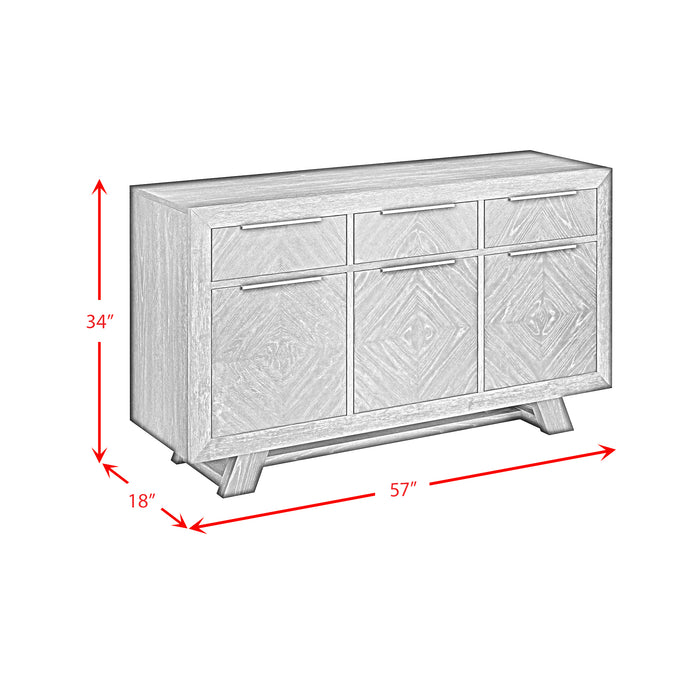 Transcend Server in Charcoal - Vida Furniture (Laredo,TX)