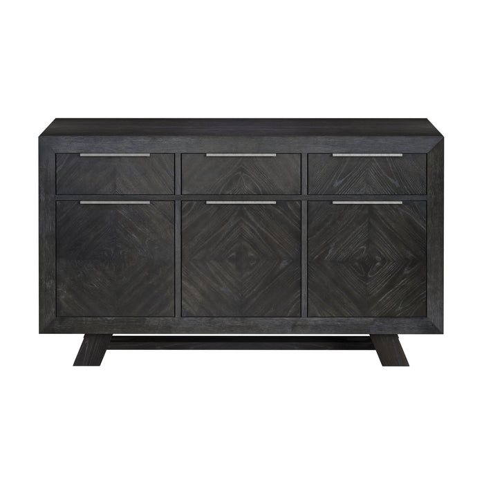 Transcend Server in Charcoal - Vida Furniture (Laredo,TX)