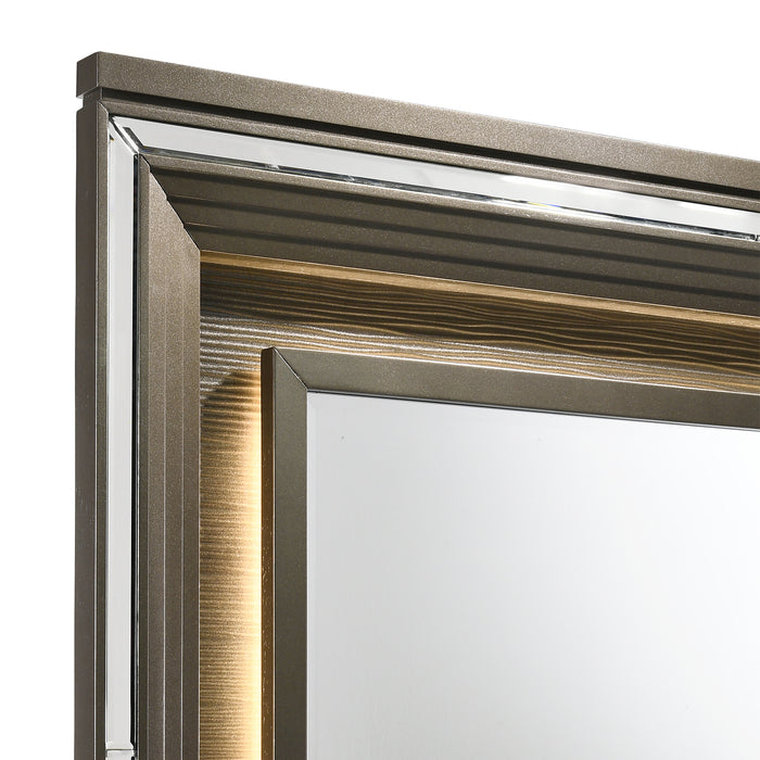 Twenty Nine 6-Drawer Dresser w/ Mood Lighting Mirror - Vida Furniture (Laredo,TX)