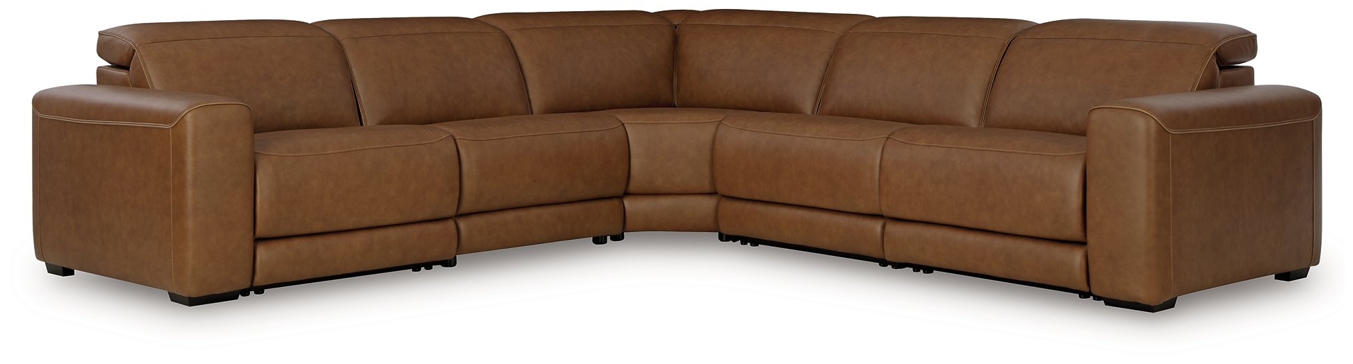 Magic Man 5-Piece Power Reclining Sectional - Vida Furniture (Laredo,TX)