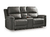 Bleckley Power Reclining Loveseat with Console - Vida Furniture (Laredo,TX)