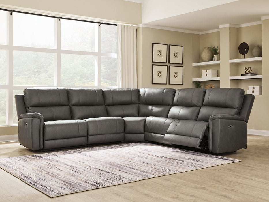 Bleckley Power Reclining Sectional - Vida Furniture (Laredo,TX)