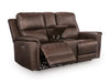 Bleckley Power Reclining Loveseat with Console - Vida Furniture (Laredo,TX)
