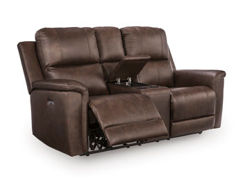 Bleckley Power Reclining Loveseat with Console - Vida Furniture (Laredo,TX)