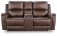 Bleckley Power Reclining Loveseat with Console - Vida Furniture (Laredo,TX)