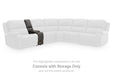 5Z - Pittson Power Reclining Sectional Loveseat with Console - Vida Furniture (Laredo,TX)