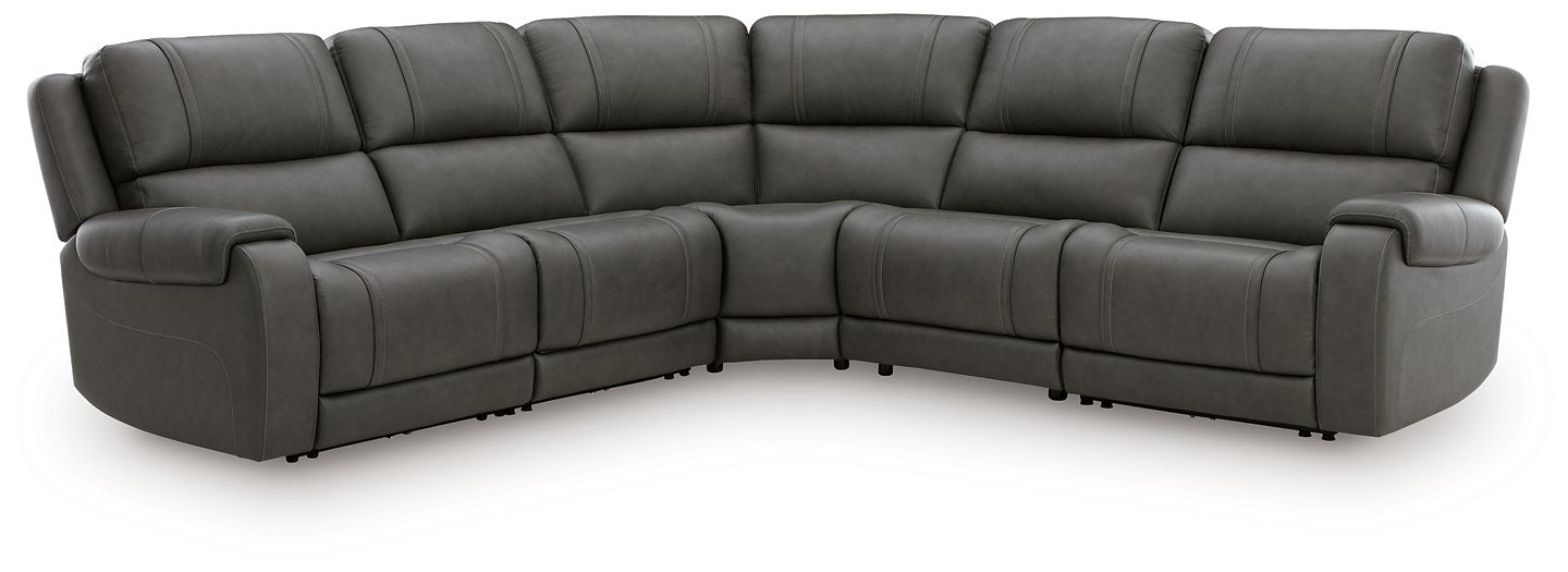 5Z - Pittson Power Reclining Sectional - Vida Furniture (Laredo,TX)