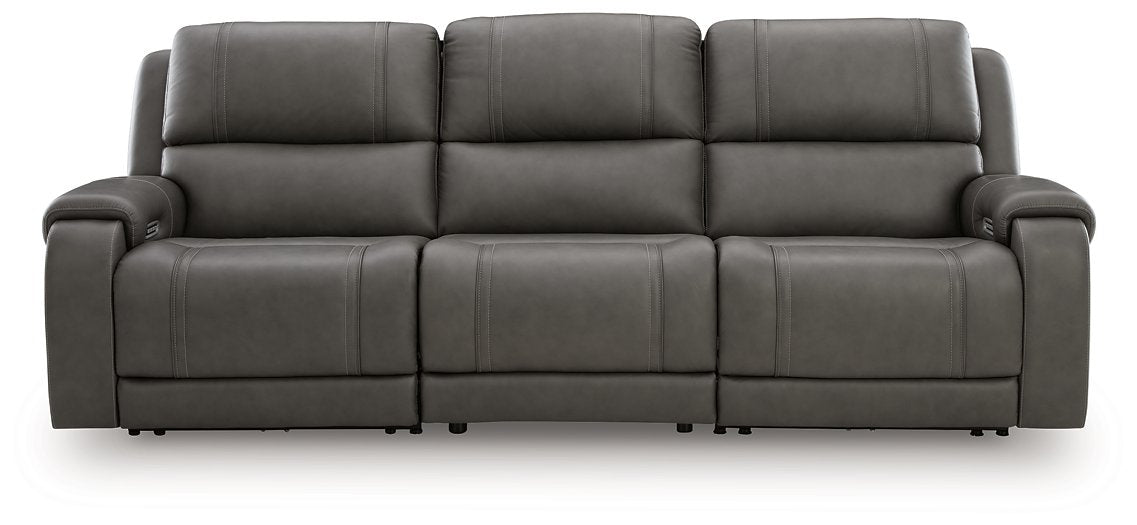 5Z - Pittson Power Sectional Reclining Sofa - Vida Furniture (Laredo,TX)