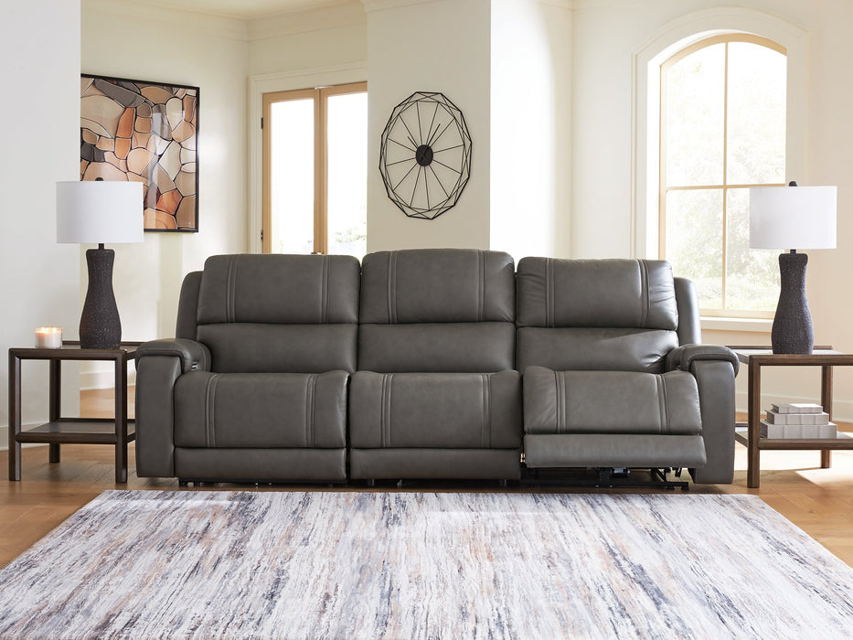 5Z - Pittson Power Sectional Reclining Sofa - Vida Furniture (Laredo,TX)