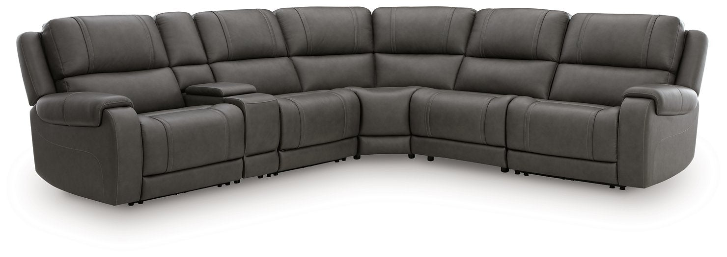 5Z - Pittson Power Reclining Sectional - Vida Furniture (Laredo,TX)
