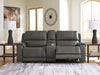 5Z - Pittson Power Reclining Sectional Loveseat with Console - Vida Furniture (Laredo,TX)