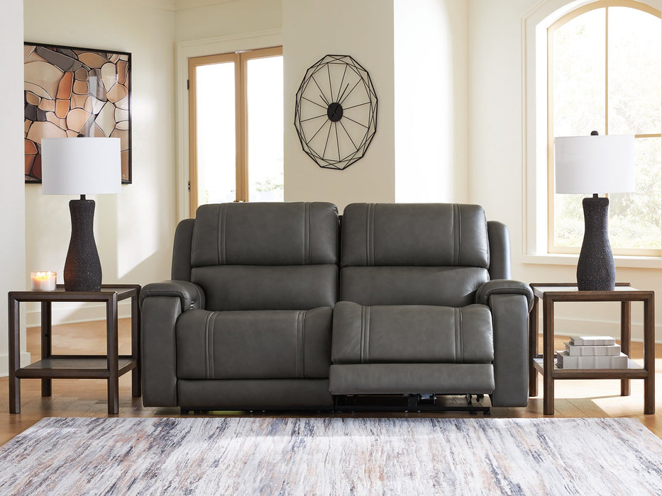5Z - Pittson Power Reclining Sectional Loveseat - Vida Furniture (Laredo,TX)
