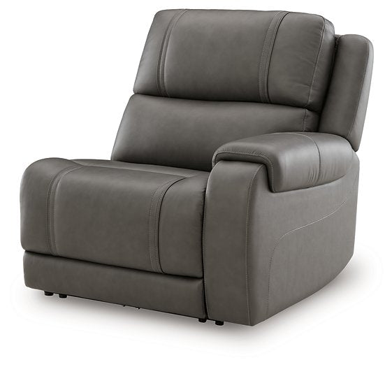 5Z - Pittson Power Reclining Sectional Loveseat - Vida Furniture (Laredo,TX)