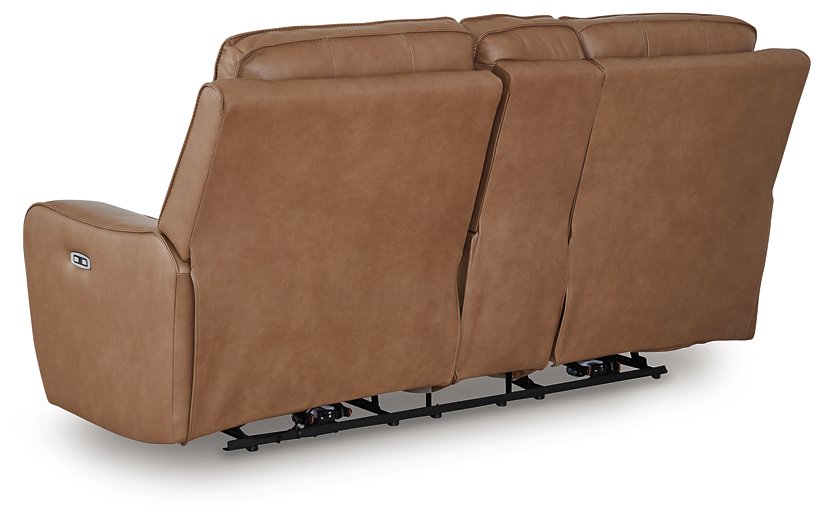 DeepWakes Power Reclining Loveseat with Console - Vida Furniture (Laredo,TX)