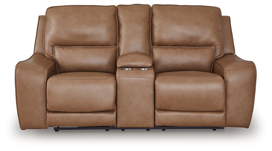 DeepWakes Power Reclining Loveseat with Console - Vida Furniture (Laredo,TX)