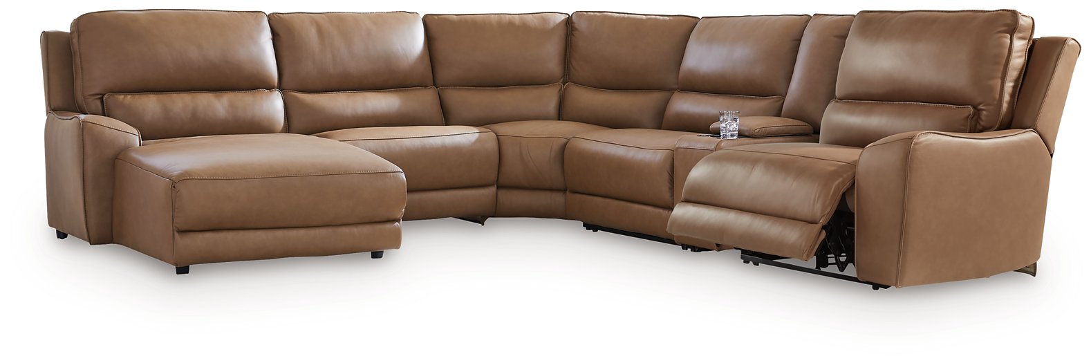 DeepWakes Power Reclining Sectional with Chaise - Vida Furniture (Laredo,TX)