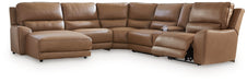 DeepWakes Power Reclining Sectional with Chaise - Vida Furniture (Laredo,TX)