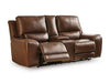 DeepWakes Power Reclining Loveseat with Console - Vida Furniture (Laredo,TX)