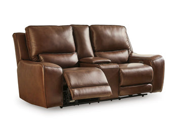 DeepWakes Power Reclining Loveseat with Console - Vida Furniture (Laredo,TX)
