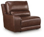 DeepWakes Reclining Sectional with Storage Console - Vida Furniture (Laredo,TX)