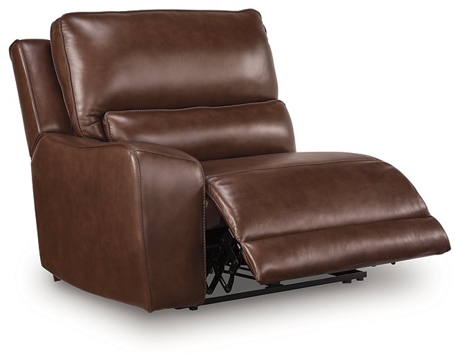 DeepWakes Reclining Sectional with Storage Console - Vida Furniture (Laredo,TX)
