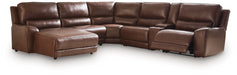 DeepWakes Power Reclining Sectional with Chaise - Vida Furniture (Laredo,TX)