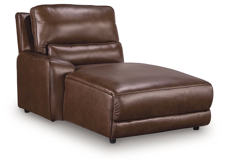 DeepWakes Power Reclining Sectional with Chaise - Vida Furniture (Laredo,TX)