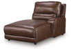 DeepWakes Power Reclining Sectional with Chaise - Vida Furniture (Laredo,TX)
