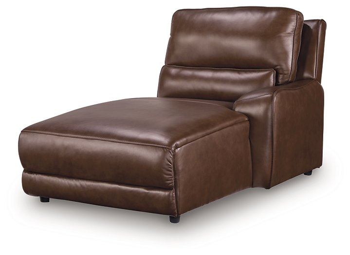 DeepWakes Power Reclining Sectional with Chaise - Vida Furniture (Laredo,TX)
