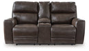Crossplex Power Reclining Loveseat with Console - Vida Furniture (Laredo,TX)