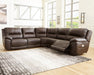 Dunleith Power Reclining Sectional - Vida Furniture (Laredo,TX)