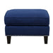 Erica 497 Ottoman W/Chrome Nail Heirloom Blue (ISTA 3) - Vida Furniture (Laredo,TX)